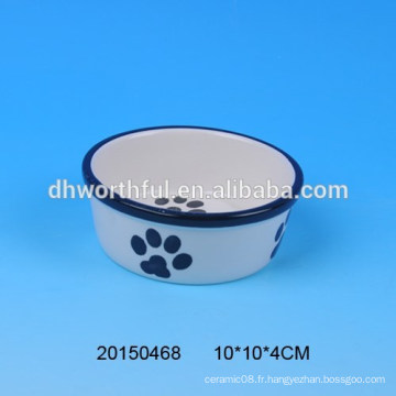 2016 jolies boules d&#39;animaux de ceramique en céramique, bols de chien en céramique, bol de chat en céramique